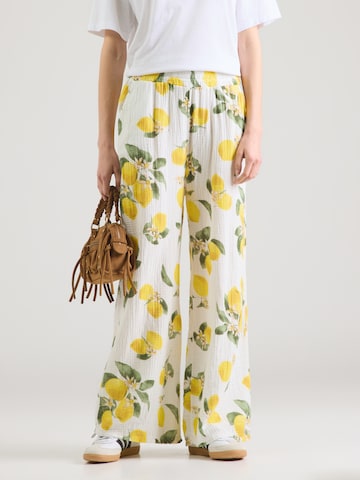 Hailys Wide leg Παντελόνι 'Ra44iney' σε κίτρινο: μπροστά