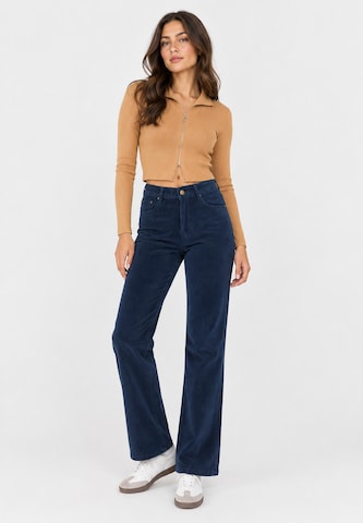 évasé Pantalon Elara en bleu