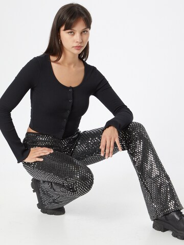 Gina Tricot Knit cardigan 'Pauline' in Black
