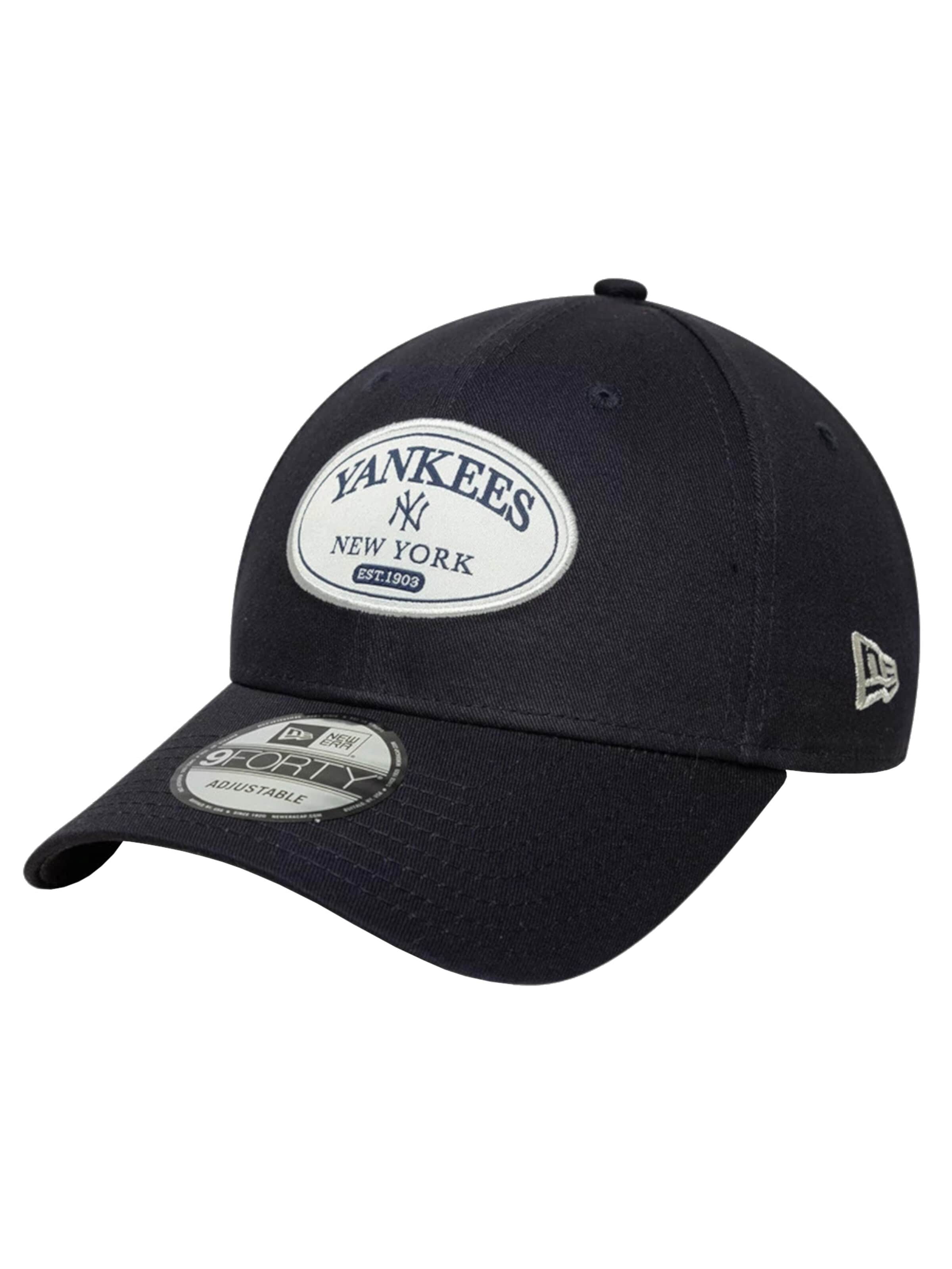 NEW ERA Cap 'Patch 9FORTY New York Yankees'‌‌ in Schwarz: Vorderseite