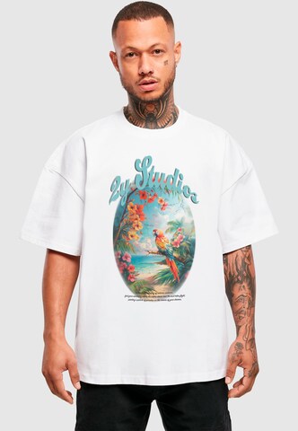 2Y Studios T-Shirt 'Paradise' in Weiß: Vorderseite