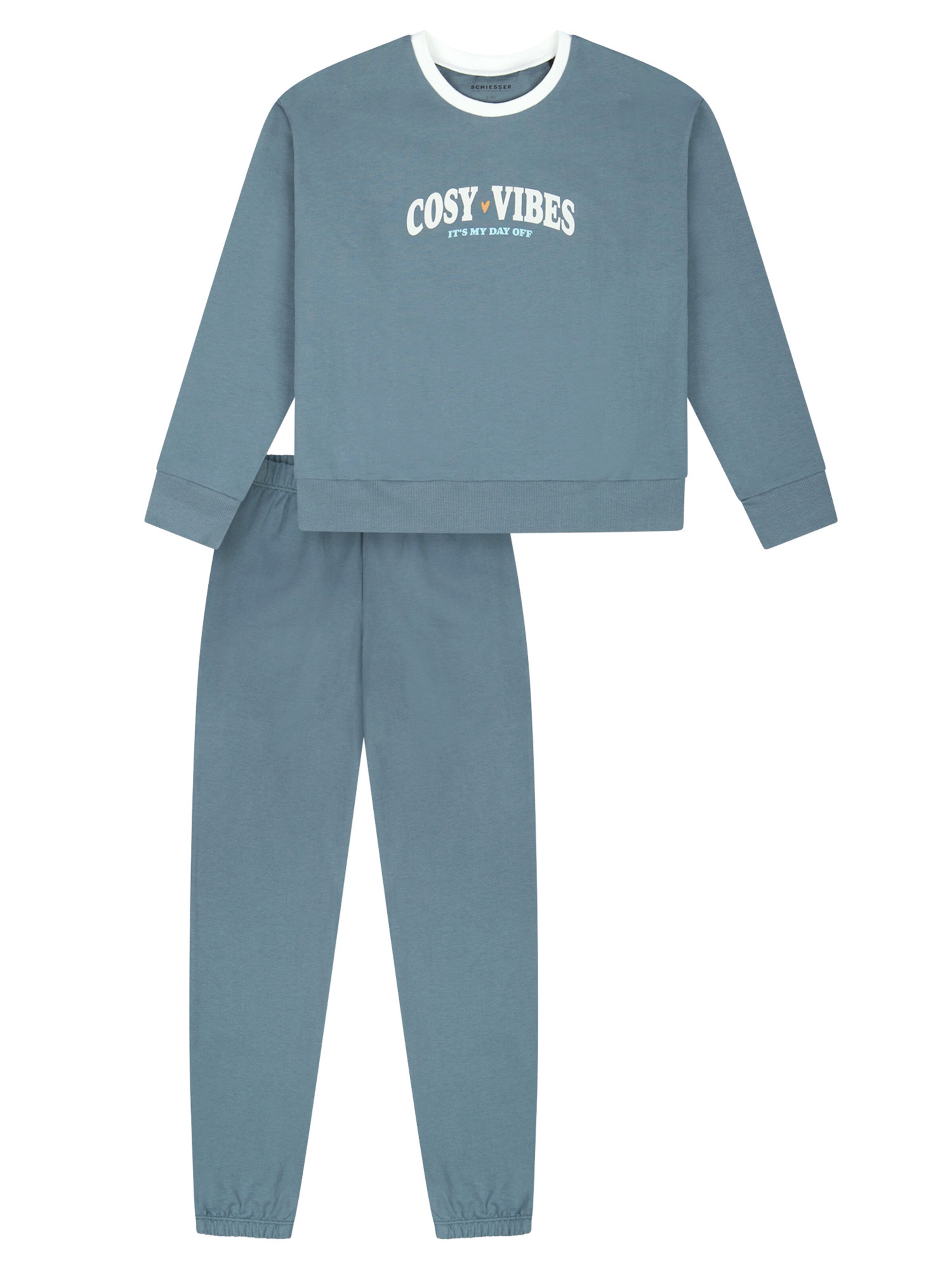 SCHIESSER - Pijama 'Nightwear' en azul: frente