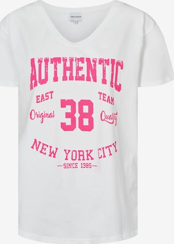 americandreams Top 'T-shirt' in Pink: Vorderseite