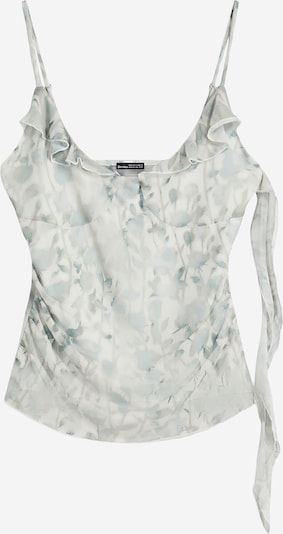 Bershka Toppi koossa XS värissä beigenharmaa / vaaleanharmaa / pastellinvihreä, Tuotenäkymä