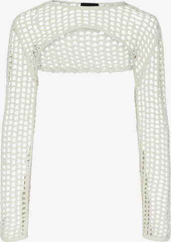 PIECES Sweter 'SALLY' w kolorze biały: przód