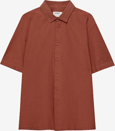 Pull&Bear Shirt in de kleur Donkerrood, Productweergave