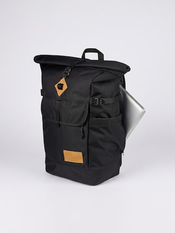 JANSPORT Rugzak 'Hatchet Rolltop Black -- Unisex Black Backpack' in Zwart