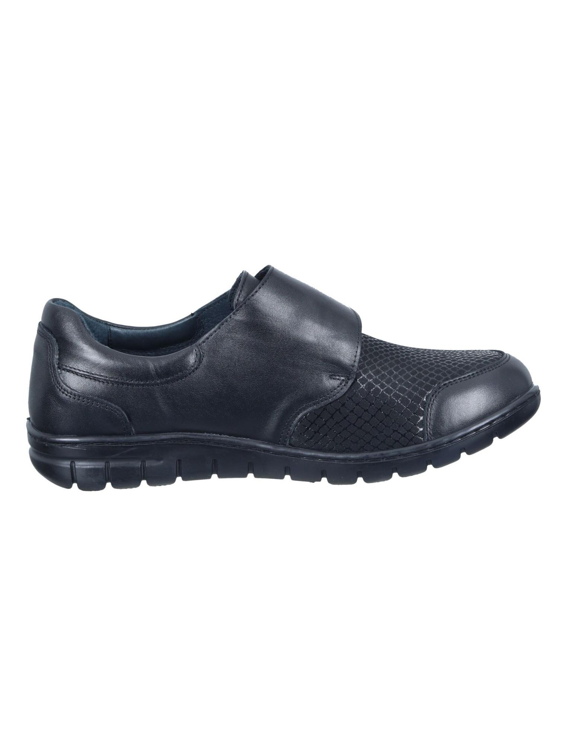 Comfortabel Classic Flats 'Klettschuhe' in Black