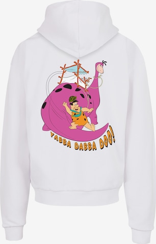 F4NT4STIC Sweatshirt 'Yabba Dabba Doo Familie Feuerstein' in Wit: voorkant