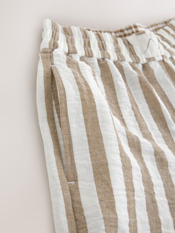 Wide Leg Pantalon Next en beige
