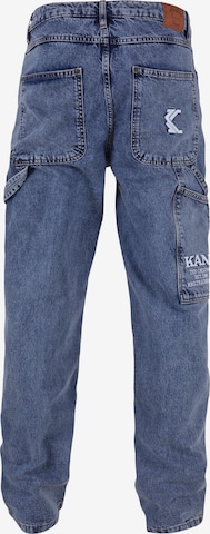 Karl Kani Flared Jeans ' KMI-PL063-091-11 KK Retro Baggy Workwear Denim ' in Blau