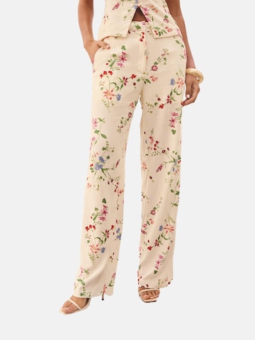Loosefit Pantaloni di love & roses in beige: frontale