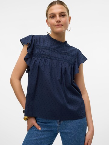 VERO MODA Blouse 'VMTrine' in Blue: front