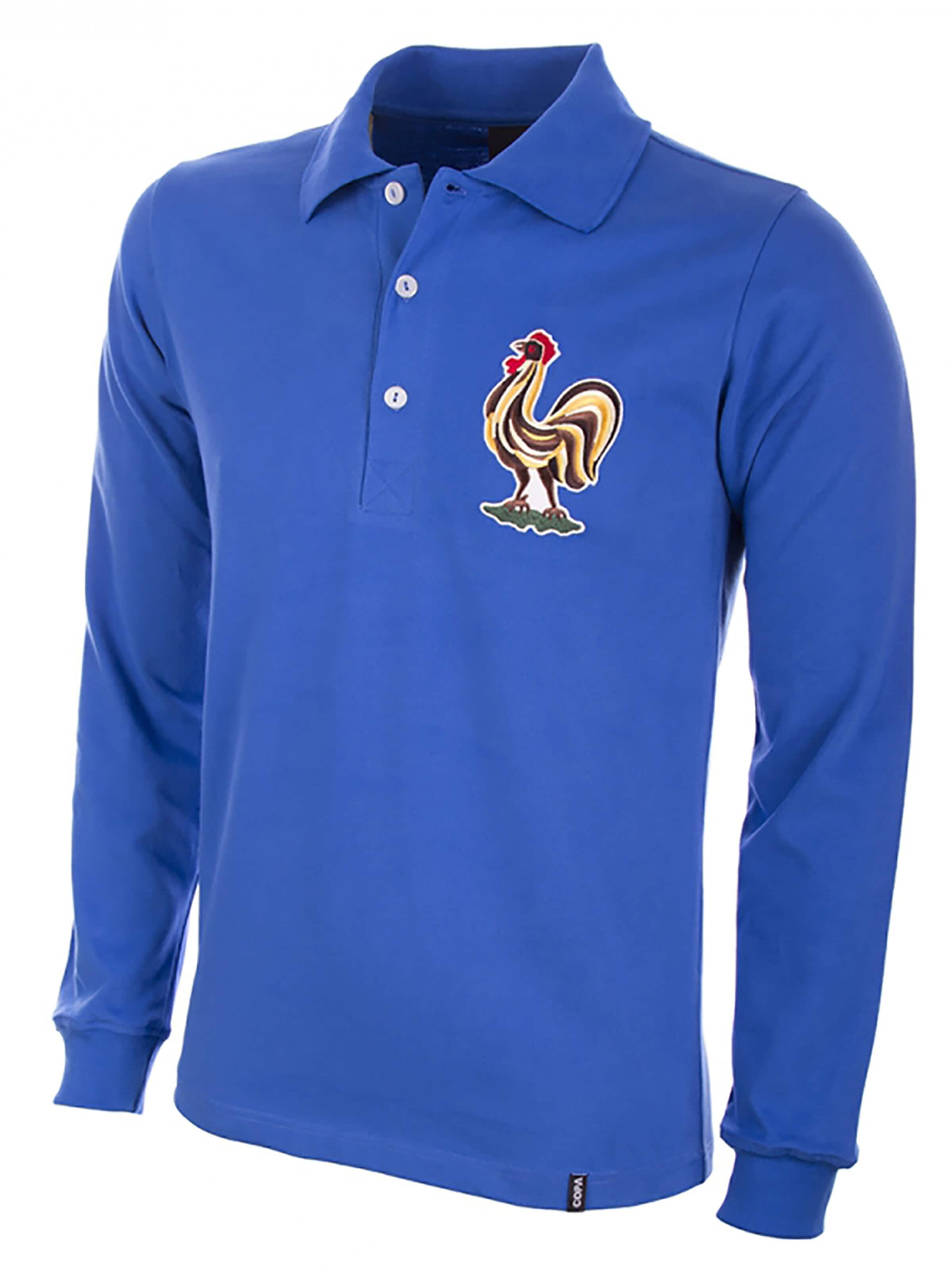 Copa Jersey 'Retro Frankreich 1950' in Blue: front