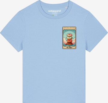 Maglietta 'Tarot The Donut' di Watapparel in blu: frontale