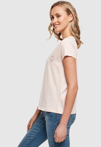 Merchcode T-Shirt 'MHSS Herz' in Pink