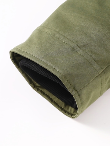 ALLTHEMEN Winter Coat 'Eishauch' in Green