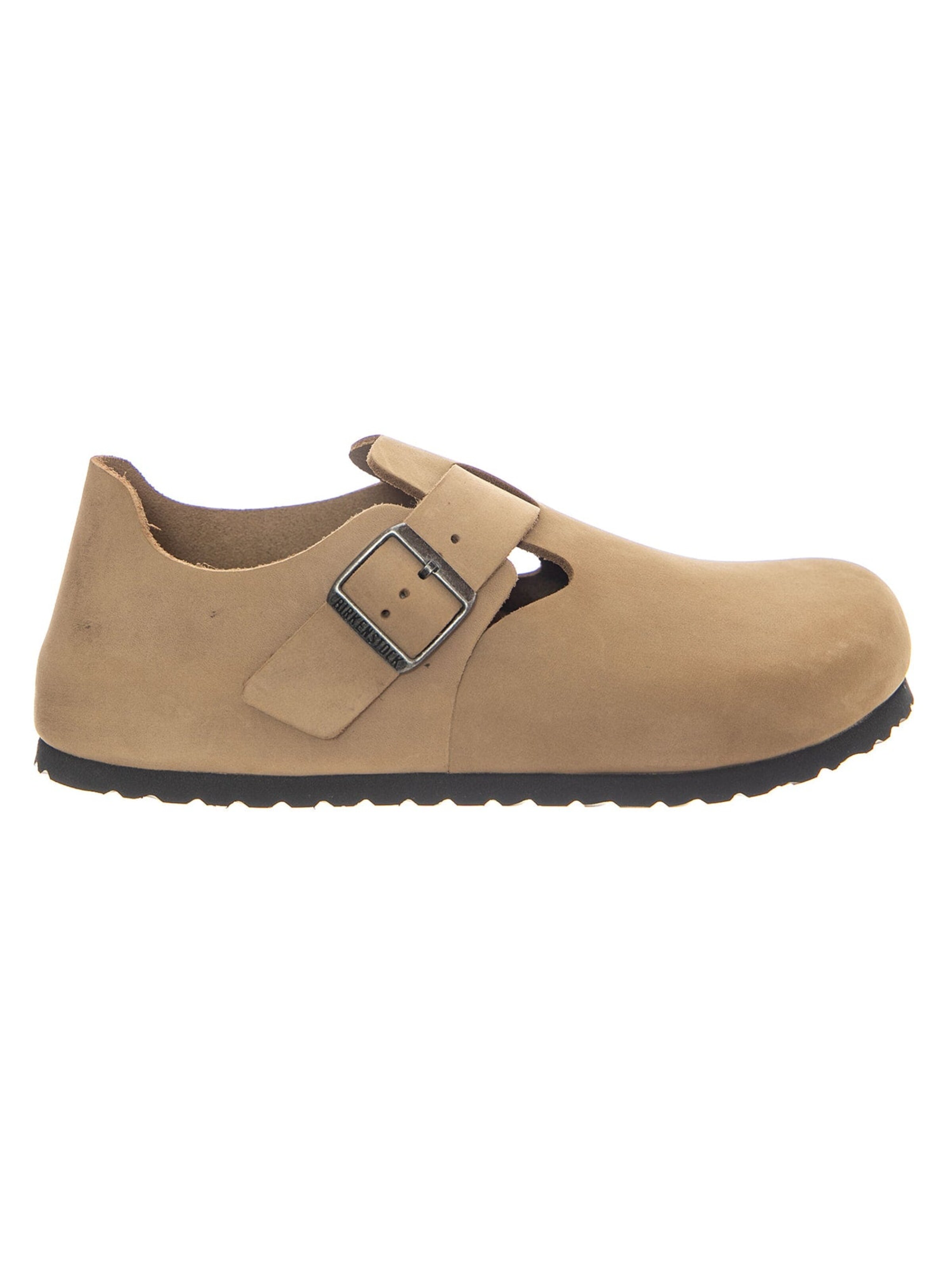 Chaussure basse 'LONDON OILED LEATHER TOBACCO BROWN' BIRKENSTOCK en marron