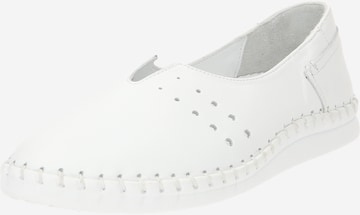 Bata Slip-ons in White: front