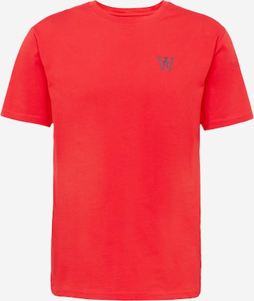 WOOD WOOD Shirt 'Ace' in Rood: voorkant