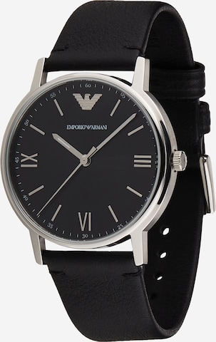 Montre à affichage analogique Emporio Armani en noir : devant