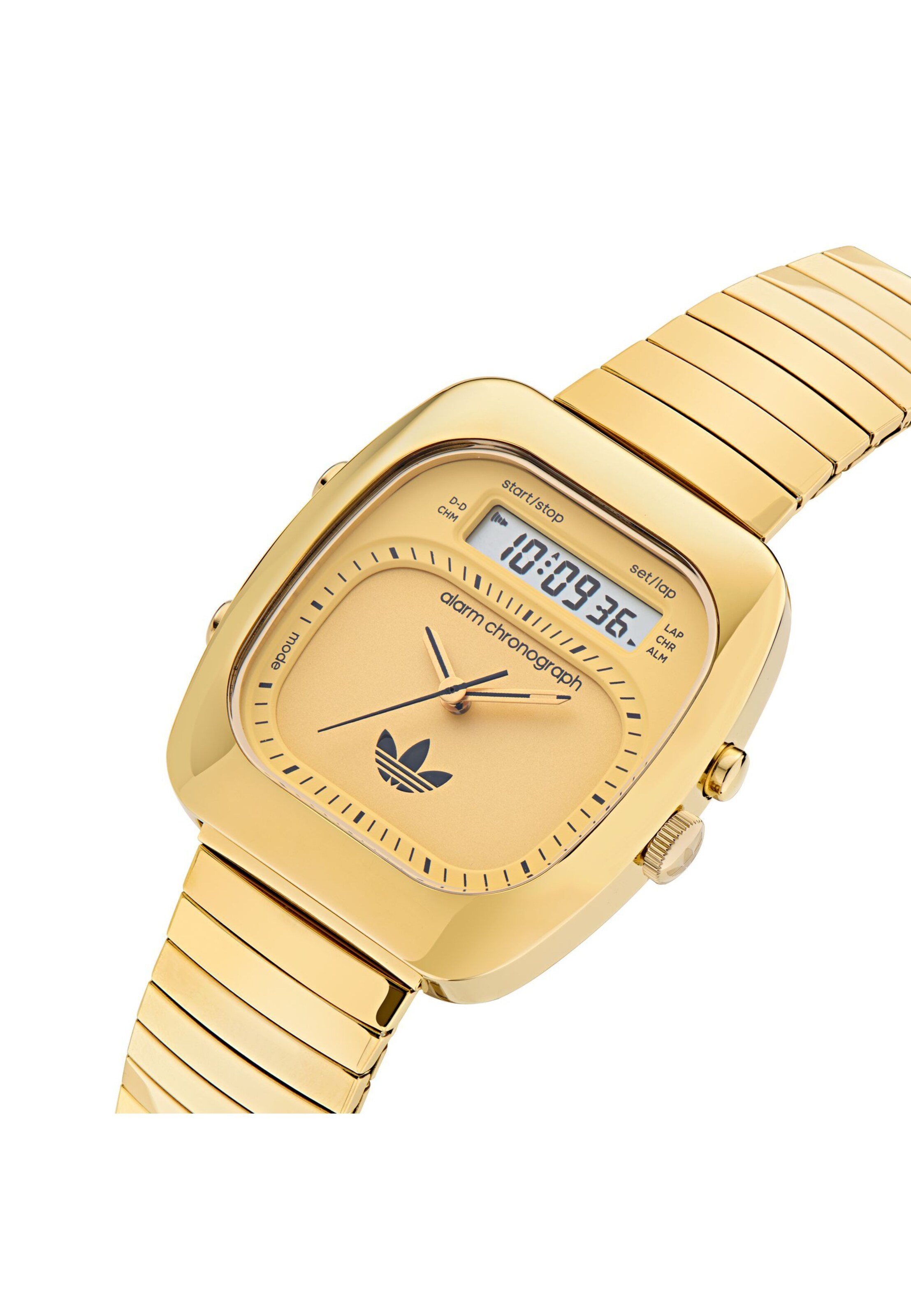 ADIDAS ORIGINALS Analogt ur 'Retro Wave Three' i guld