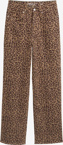 Wide leg Jeans 'Linou' di TOM TAILOR DENIM in marrone: frontale