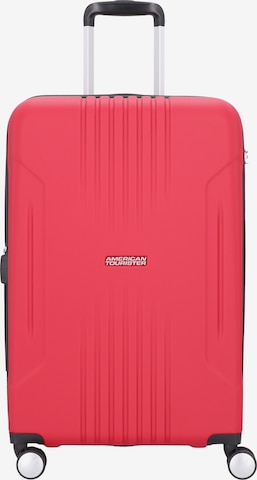 American Tourister Trolley 'Tracklite' in Rood: voorkant