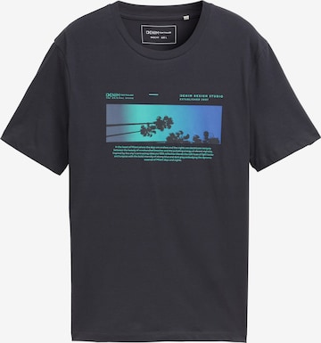 T-Shirt TOM TAILOR DENIM en gris : devant