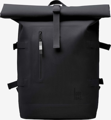 Zaino 'Rolltop 2.0' di Got Bag in nero: frontale