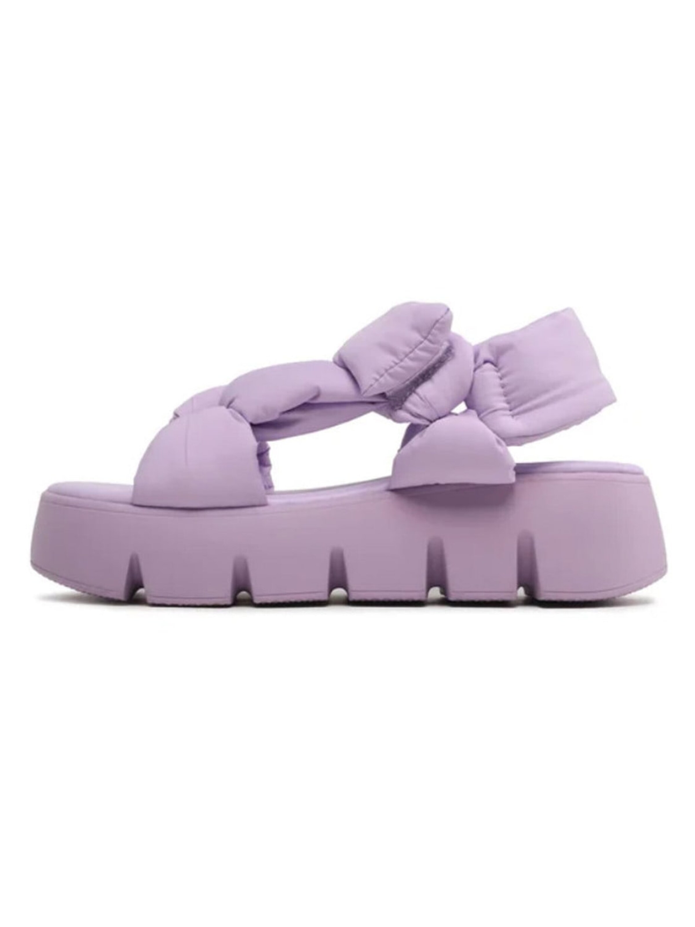 STEVE MADDEN Lace-up shoe 'BONKERS LAVENDER BLOOMS NYLON FABRIC' in Purple
