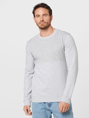 TOM TAILOR DENIM Sweatshirt in Grey: front