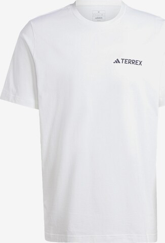 ADIDAS TERREX Functioneel shirt 'MOUNTAIN' in Wit: voorkant