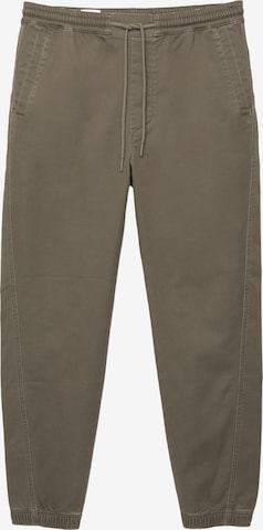 Pull&Bear Ozke Hlače | zelena barva: sprednja stran