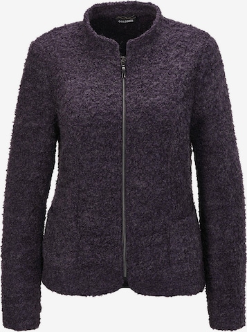 Goldner Knit Cardigan in Purple: front