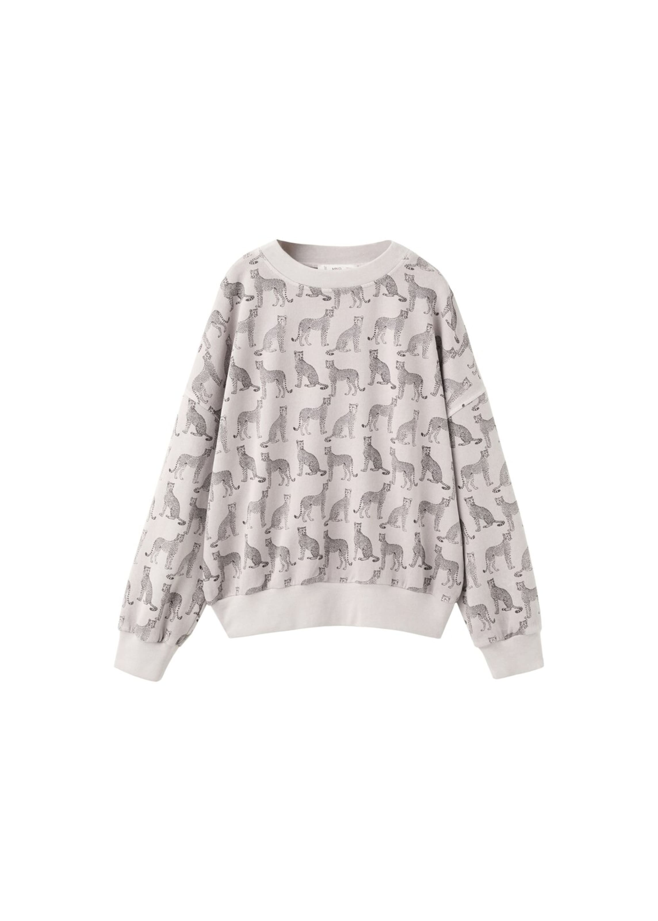 MANGO KIDS Sweatshirt 'Leo' in Grey: front