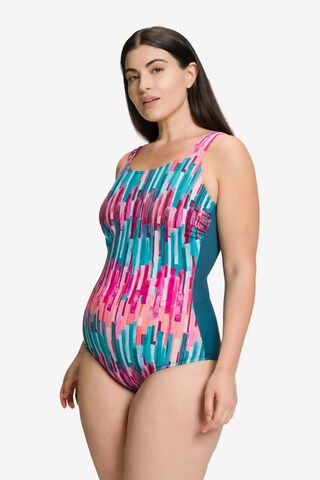 Ulla Popken Swimsuit in Blue: front