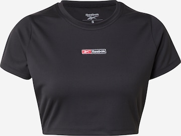 Tricou funcțional 'LUX BOLD' de la Reebok pe negru: față