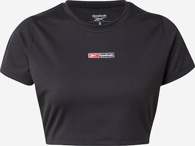Reebok Camisa funcionais 'LUX BOLD' em vermelho / preto / prata / branco, Vista do produto