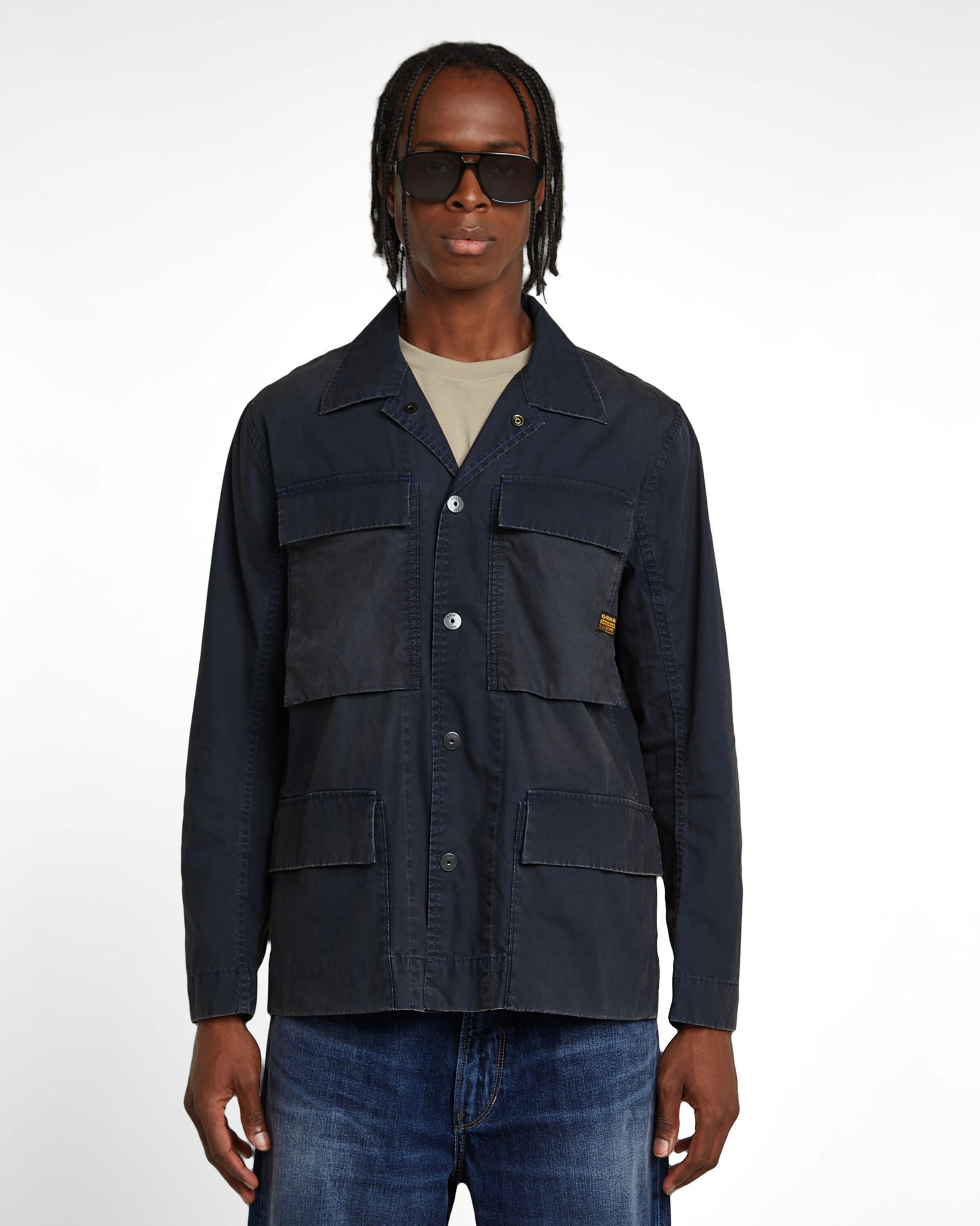 G-STAR Übergangsjacke in Blau: Vorderseite