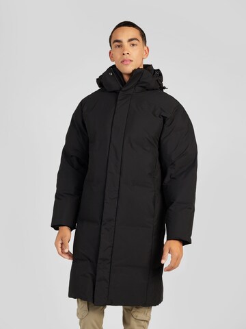 Manteau d’hiver Lindbergh en noir : devant