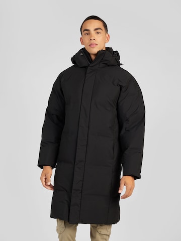 Lindbergh Winter Coat in Black: front