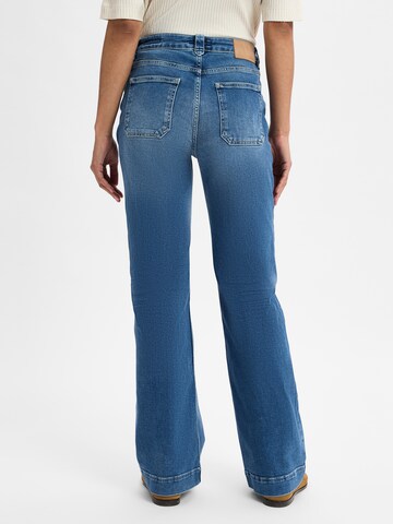 OPUS Loose fit Pants ' Ebbi Long Flared ' in Blue