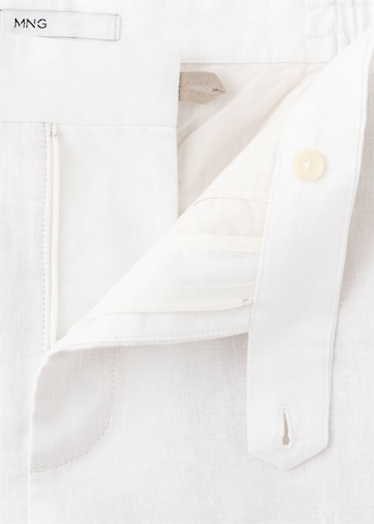 MANGO MAN Regular Pleated Pants 'Antz' in White