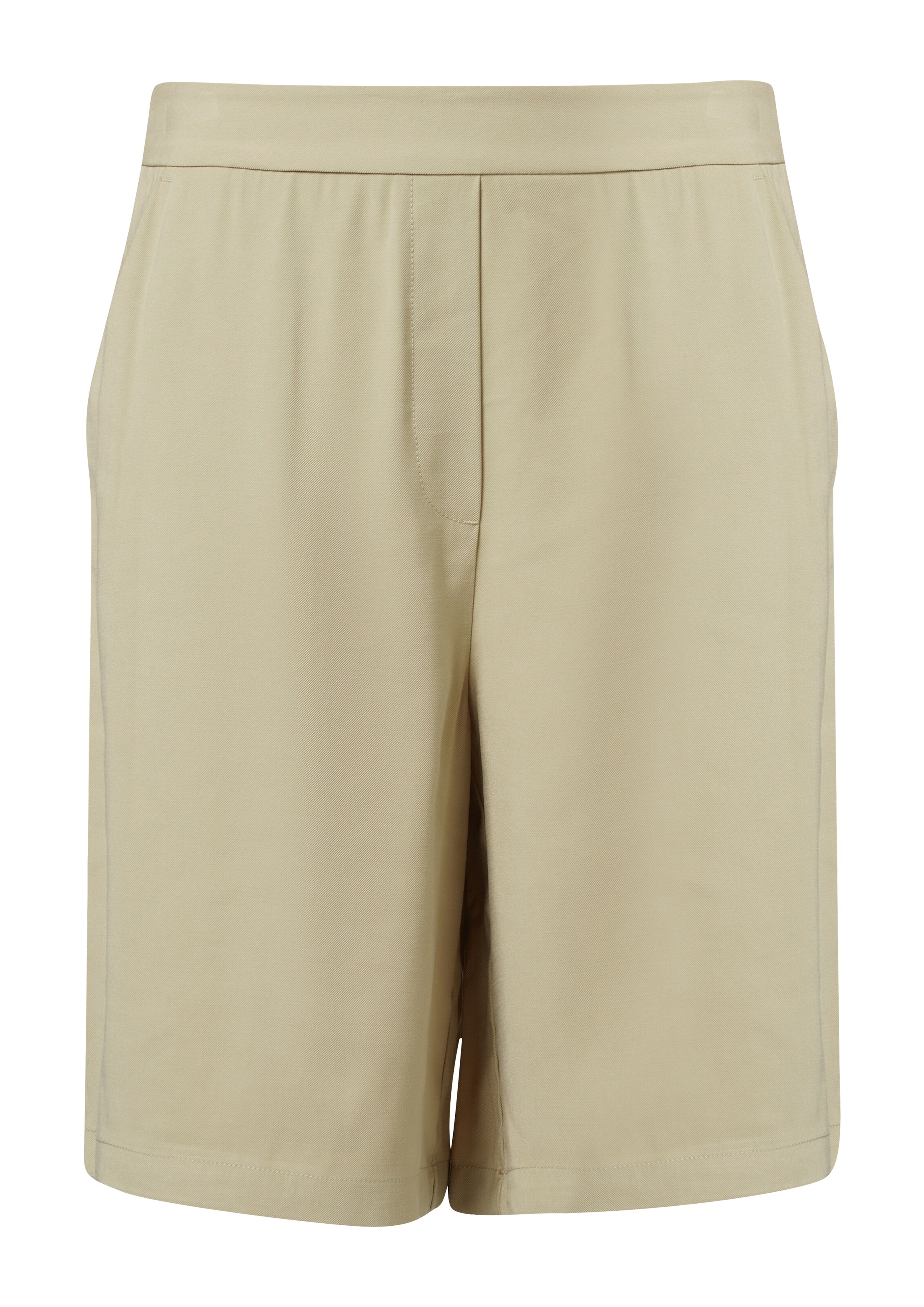 comma casual identity Wide leg Broek in Beige: voorkant