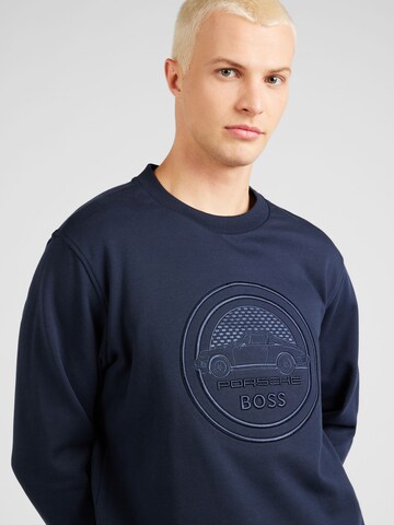 Sweat-shirt 'Soleri280' BOSS Black en bleu