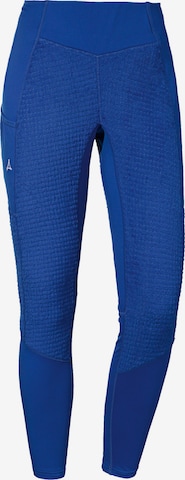 Skinny Pantaloni sportivi 'Rugna' di Schöffel in blu: frontale