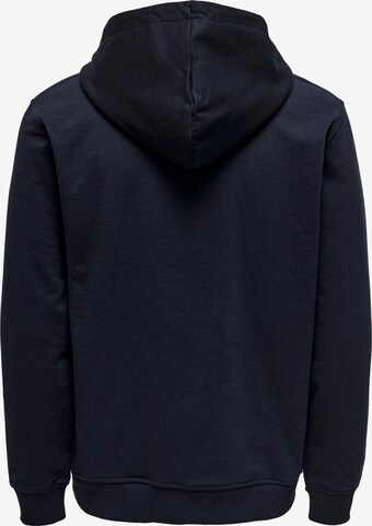 Only & Sons Sweatshirt 'ELON' in Blue