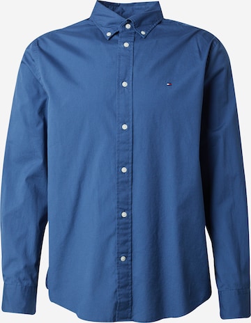 TOMMY HILFIGER Regular Fit Hemd 'FLEX' in Blau: Vorderseite