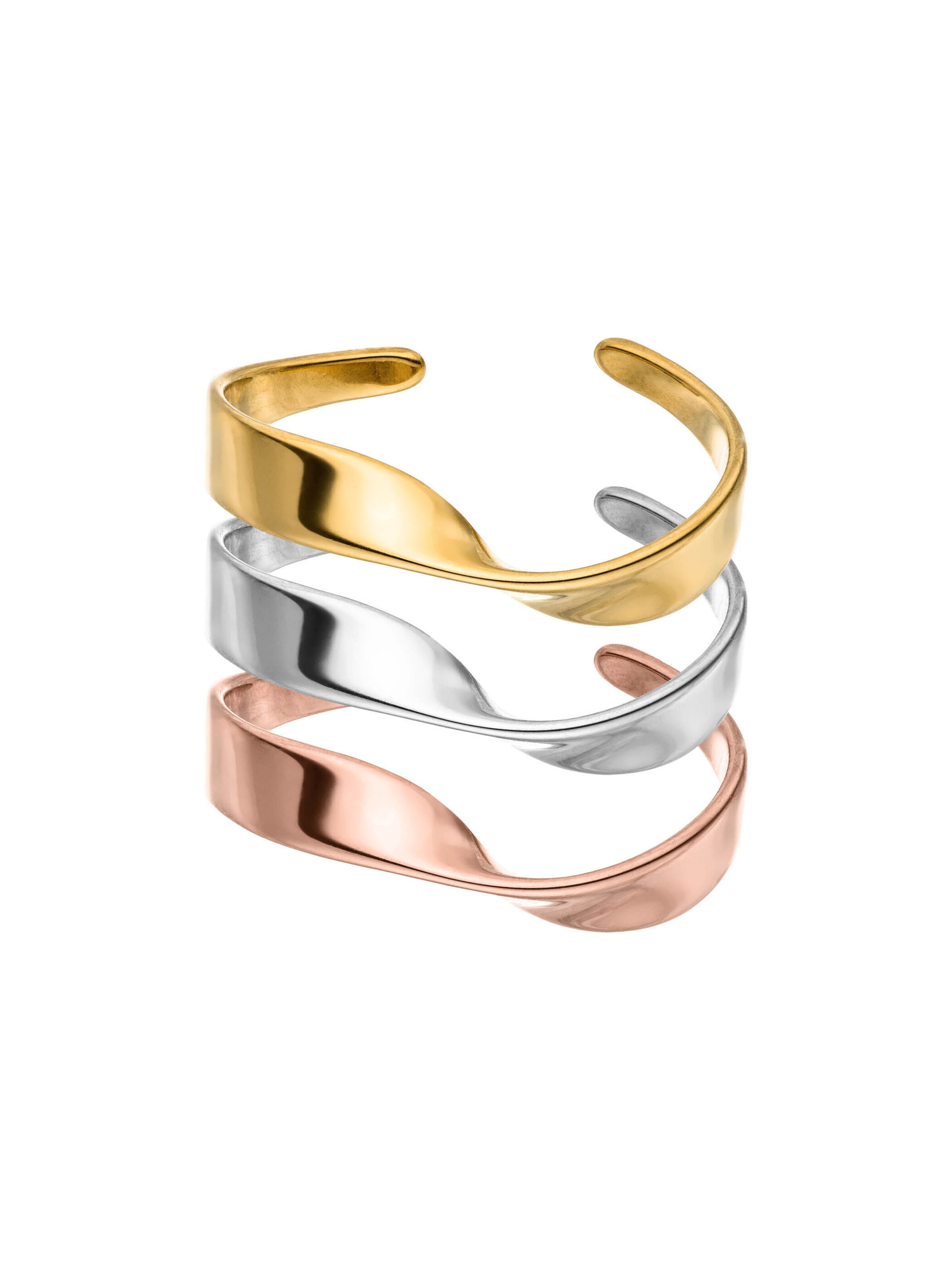 PURELEI - Anillo 'Twist' en oro: frente